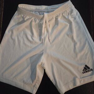 adidas white athletic shorts size small
